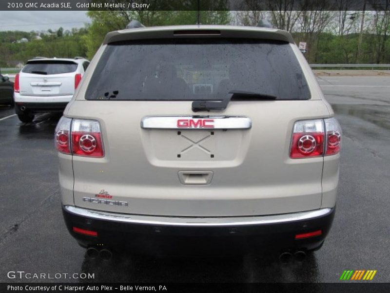 Gold Mist Metallic / Ebony 2010 GMC Acadia SLE