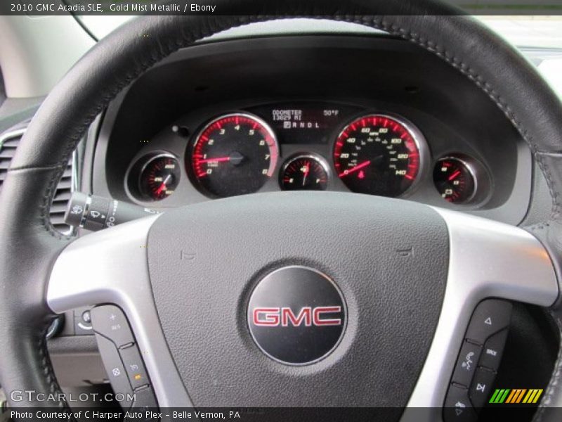 Gold Mist Metallic / Ebony 2010 GMC Acadia SLE