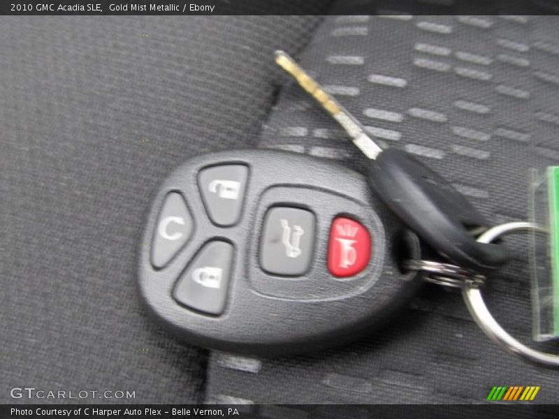 Gold Mist Metallic / Ebony 2010 GMC Acadia SLE