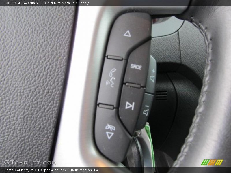Gold Mist Metallic / Ebony 2010 GMC Acadia SLE