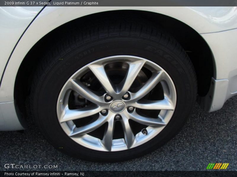 Liquid Platinum / Graphite 2009 Infiniti G 37 x Sedan