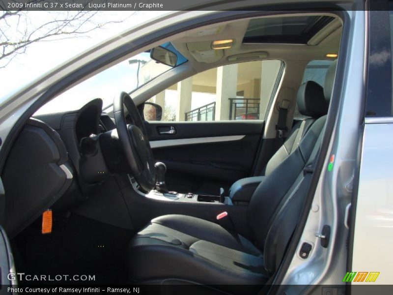 Liquid Platinum / Graphite 2009 Infiniti G 37 x Sedan