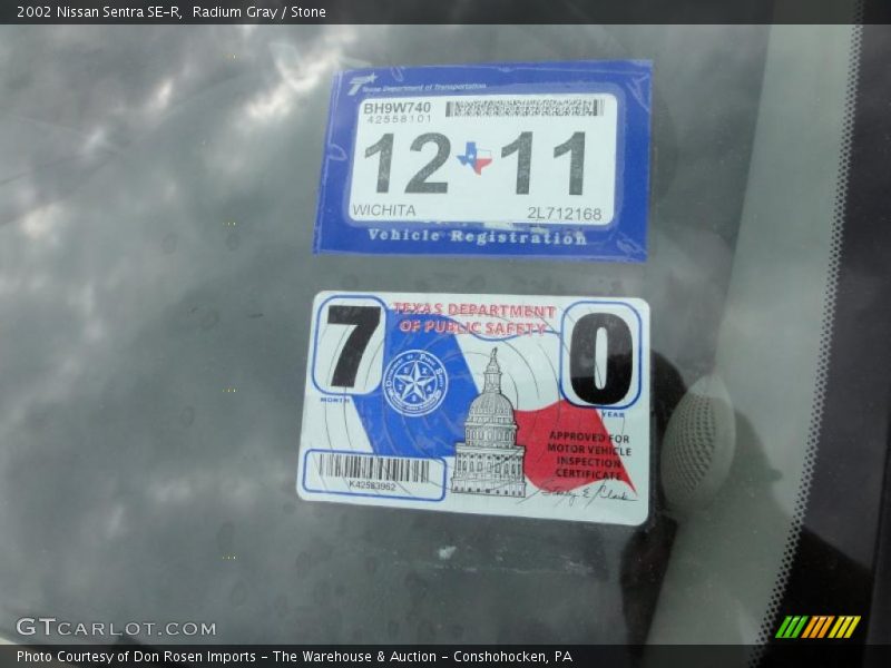 Radium Gray / Stone 2002 Nissan Sentra SE-R