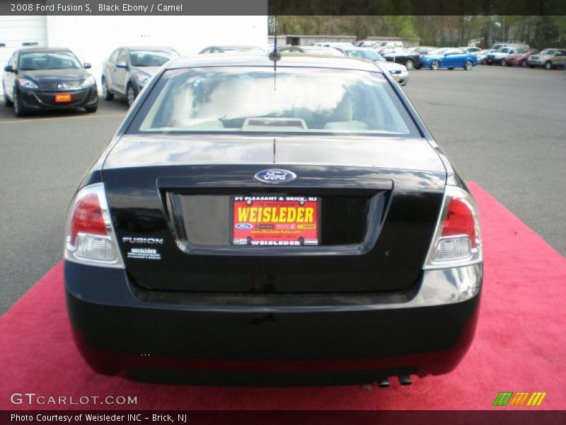 Black Ebony / Camel 2008 Ford Fusion S