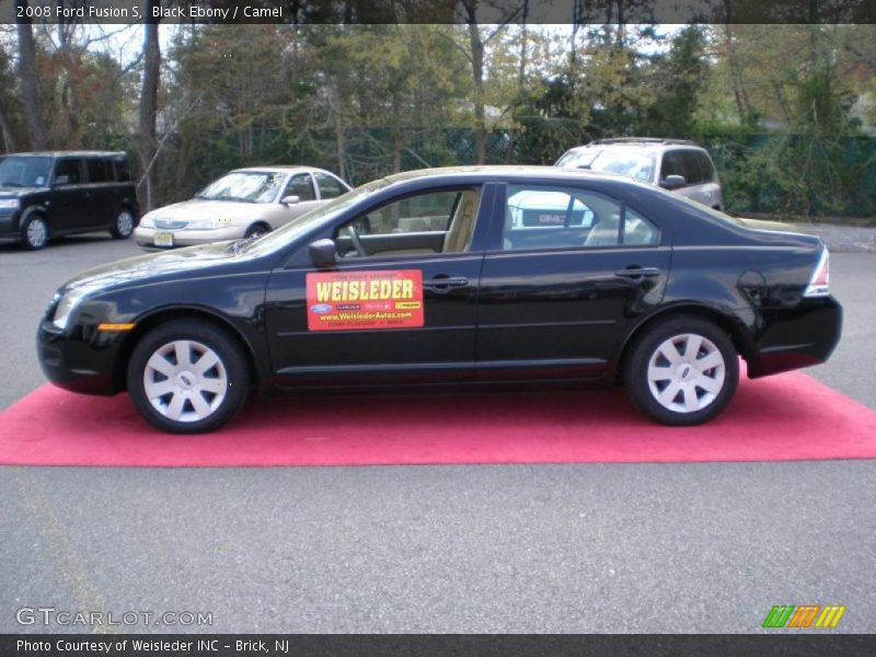 Black Ebony / Camel 2008 Ford Fusion S