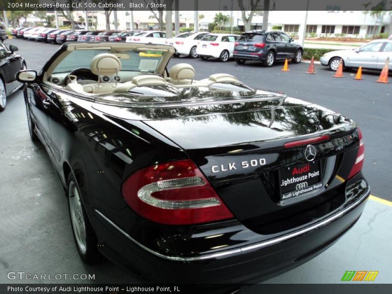Black / Stone 2004 Mercedes-Benz CLK 500 Cabriolet