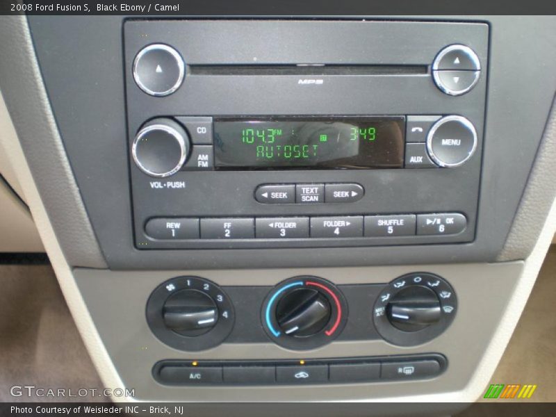 Black Ebony / Camel 2008 Ford Fusion S