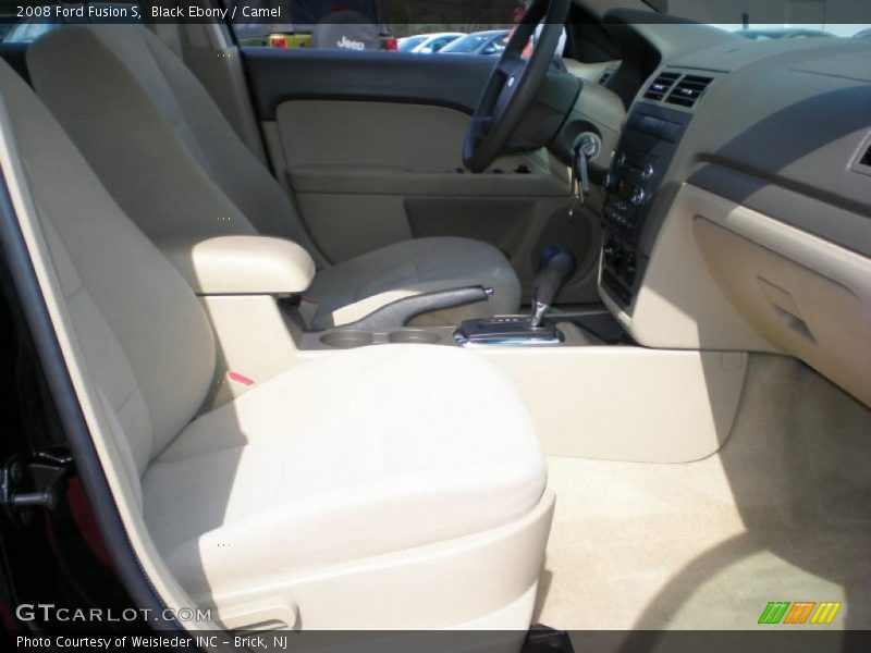 Black Ebony / Camel 2008 Ford Fusion S