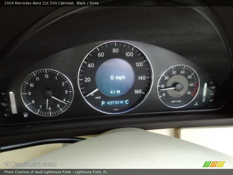  2004 CLK 500 Cabriolet 500 Cabriolet Gauges