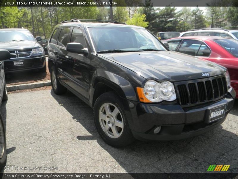 Black / Dark Slate Gray 2008 Jeep Grand Cherokee Laredo 4x4
