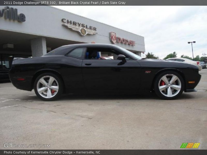 Brilliant Black Crystal Pearl / Dark Slate Gray 2011 Dodge Challenger SRT8 392