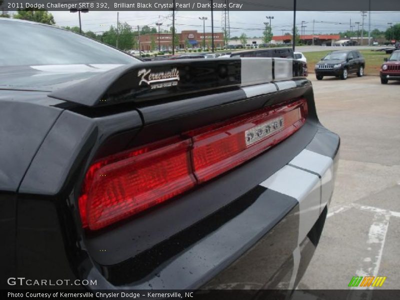 Brilliant Black Crystal Pearl / Dark Slate Gray 2011 Dodge Challenger SRT8 392