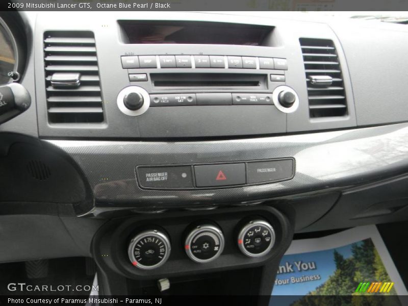 Octane Blue Pearl / Black 2009 Mitsubishi Lancer GTS
