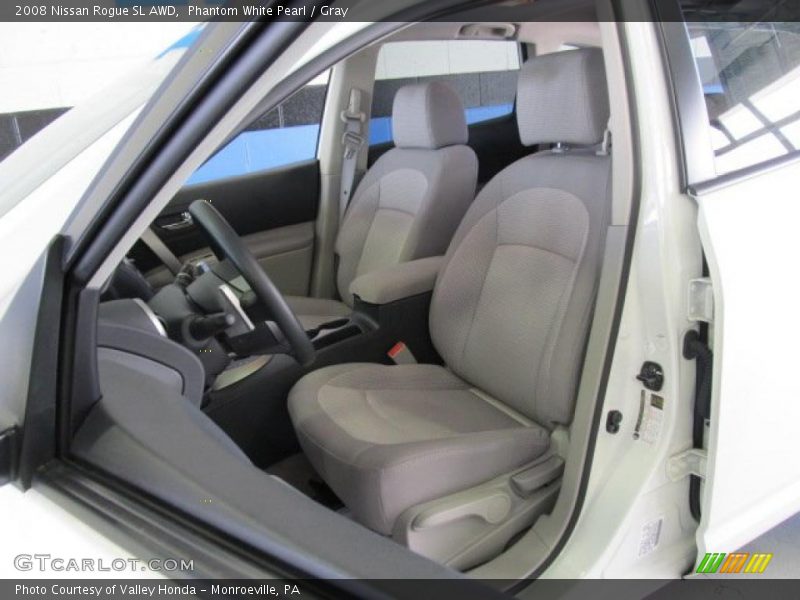 Phantom White Pearl / Gray 2008 Nissan Rogue SL AWD