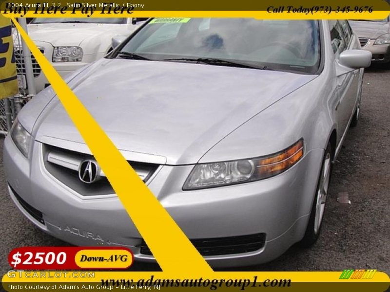 Satin Silver Metallic / Ebony 2004 Acura TL 3.2