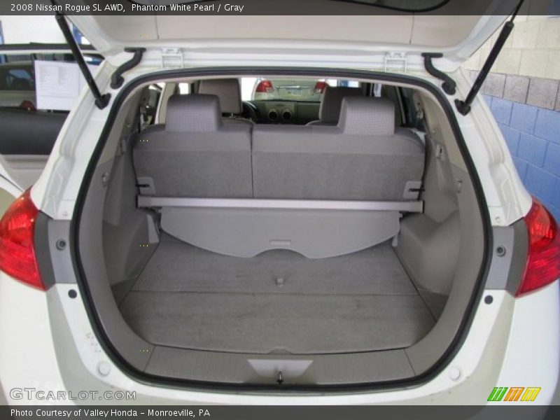Phantom White Pearl / Gray 2008 Nissan Rogue SL AWD