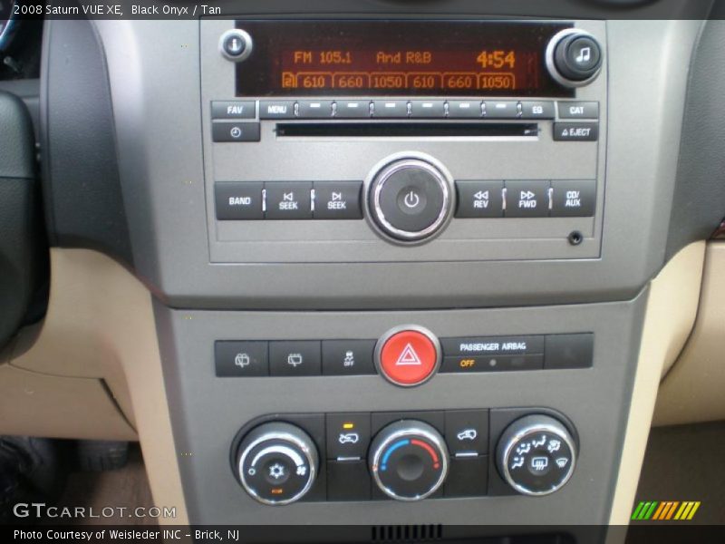 Black Onyx / Tan 2008 Saturn VUE XE