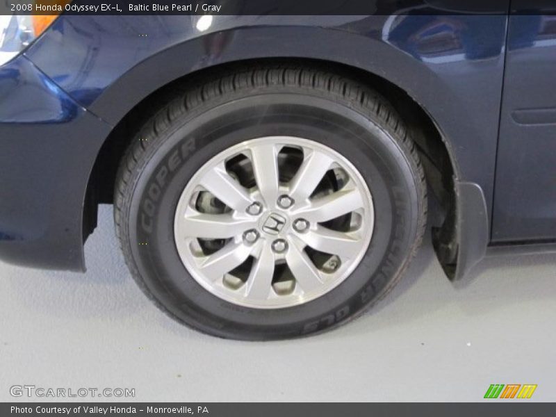 Baltic Blue Pearl / Gray 2008 Honda Odyssey EX-L