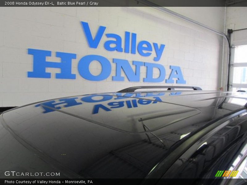 Baltic Blue Pearl / Gray 2008 Honda Odyssey EX-L