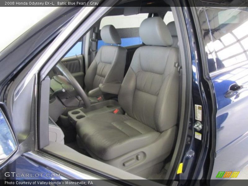 Baltic Blue Pearl / Gray 2008 Honda Odyssey EX-L