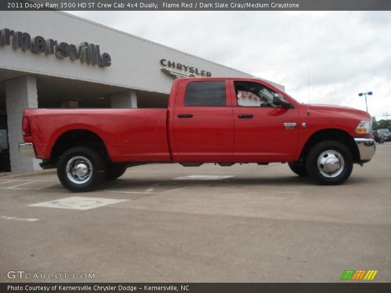Flame Red / Dark Slate Gray/Medium Graystone 2011 Dodge Ram 3500 HD ST Crew Cab 4x4 Dually
