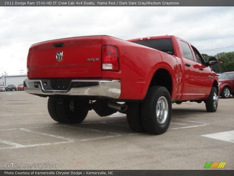 Flame Red / Dark Slate Gray/Medium Graystone 2011 Dodge Ram 3500 HD ST Crew Cab 4x4 Dually