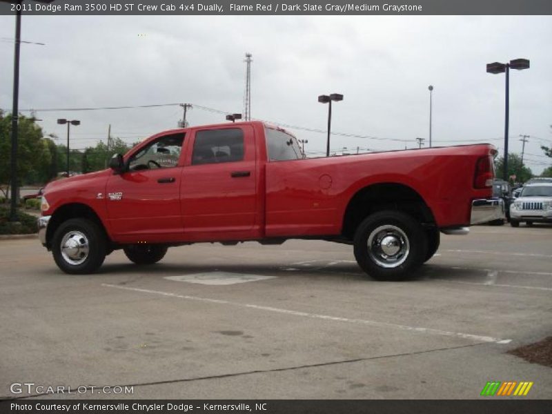 Flame Red / Dark Slate Gray/Medium Graystone 2011 Dodge Ram 3500 HD ST Crew Cab 4x4 Dually