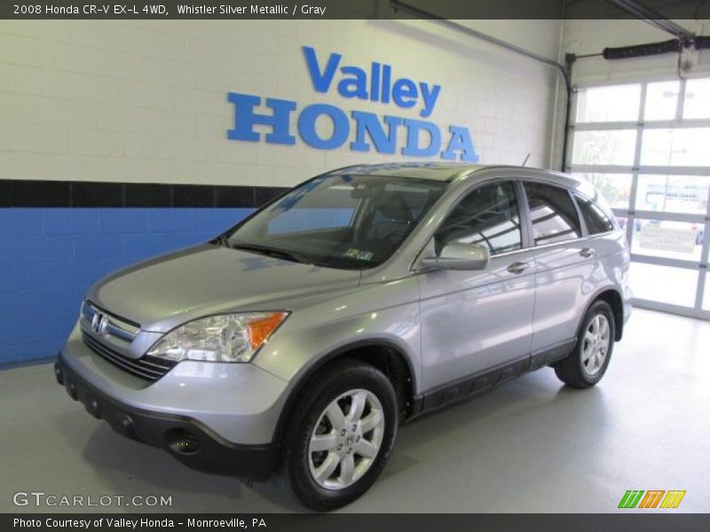 Whistler Silver Metallic / Gray 2008 Honda CR-V EX-L 4WD