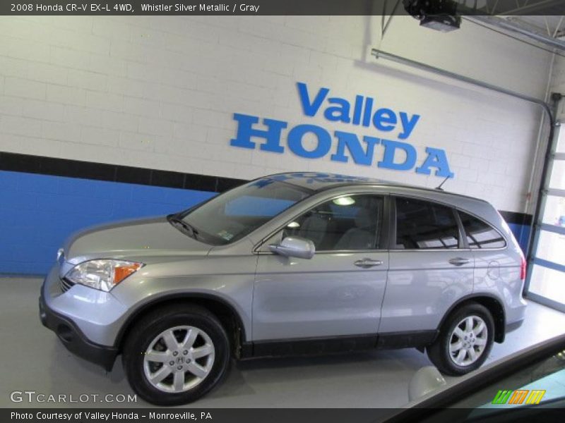 Whistler Silver Metallic / Gray 2008 Honda CR-V EX-L 4WD
