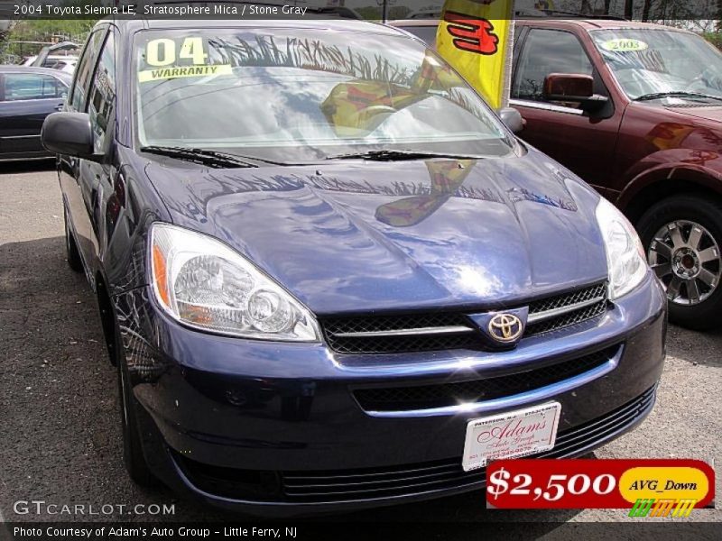 Stratosphere Mica / Stone Gray 2004 Toyota Sienna LE