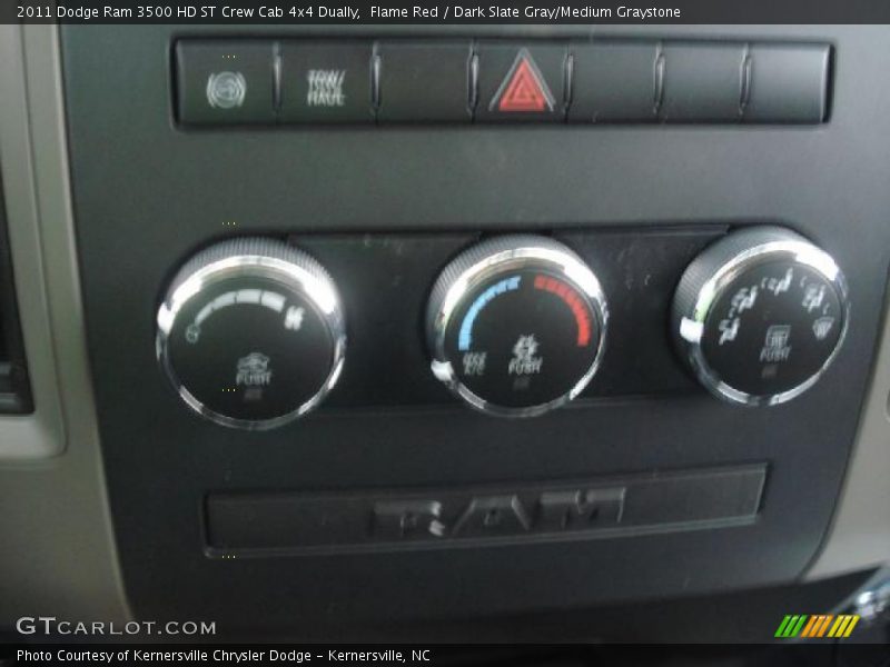 Flame Red / Dark Slate Gray/Medium Graystone 2011 Dodge Ram 3500 HD ST Crew Cab 4x4 Dually