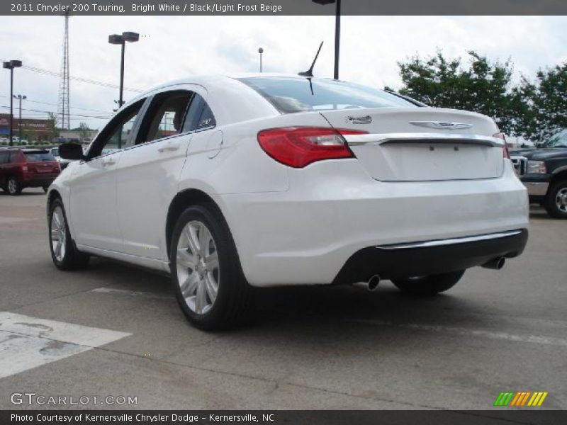 Bright White / Black/Light Frost Beige 2011 Chrysler 200 Touring
