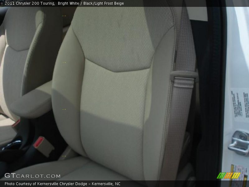 Bright White / Black/Light Frost Beige 2011 Chrysler 200 Touring