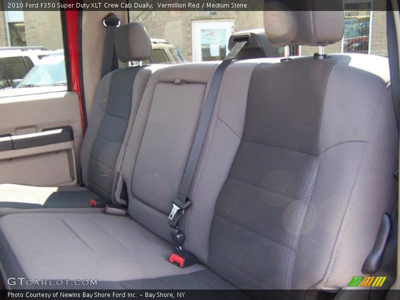 Vermillion Red / Medium Stone 2010 Ford F350 Super Duty XLT Crew Cab Dually