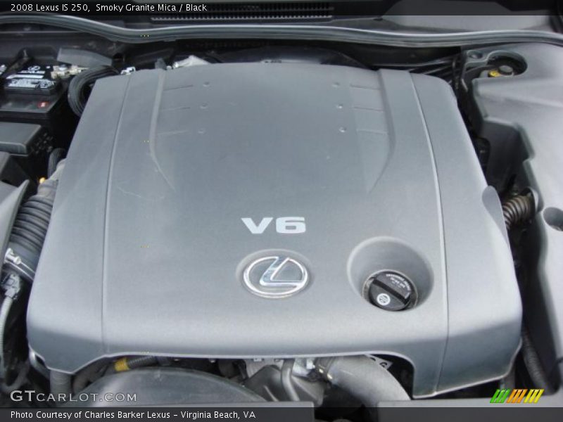 Smoky Granite Mica / Black 2008 Lexus IS 250