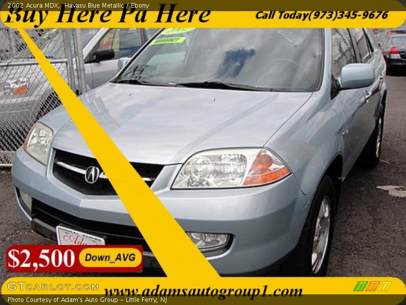 Havasu Blue Metallic / Ebony 2002 Acura MDX