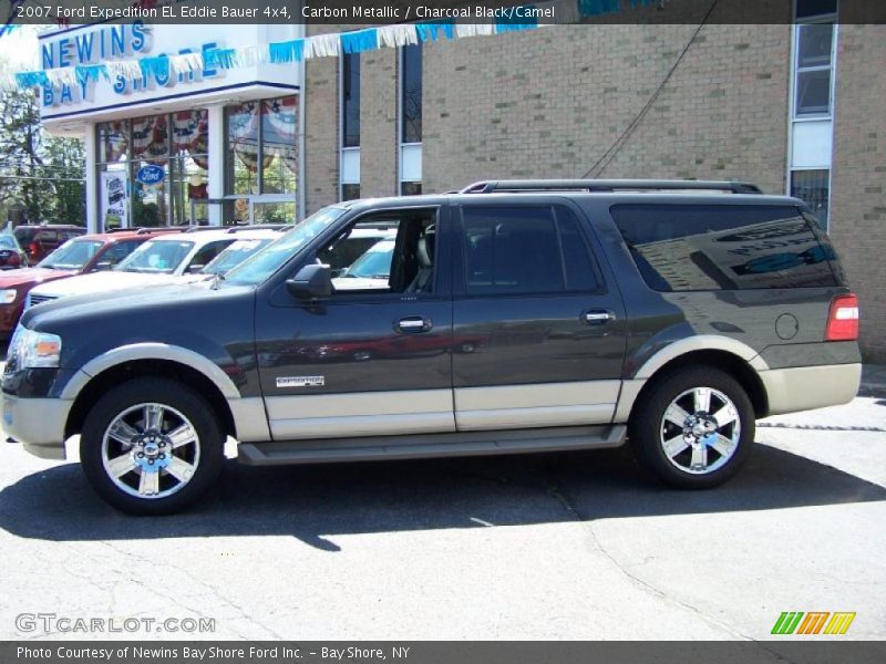 Carbon Metallic / Charcoal Black/Camel 2007 Ford Expedition EL Eddie Bauer 4x4