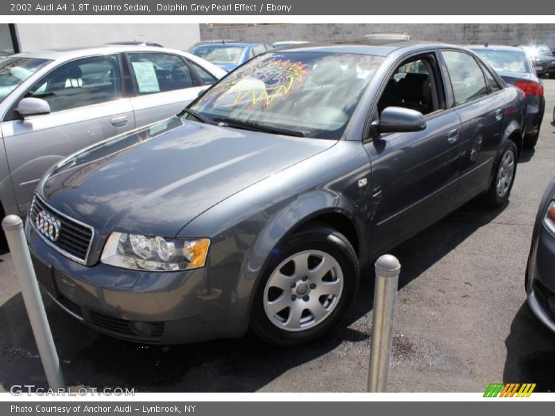 Dolphin Grey Pearl Effect / Ebony 2002 Audi A4 1.8T quattro Sedan