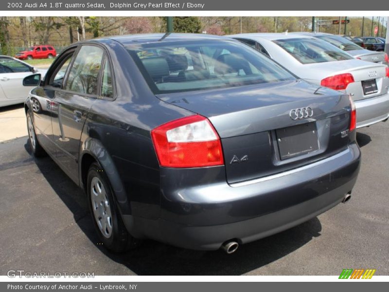 Dolphin Grey Pearl Effect / Ebony 2002 Audi A4 1.8T quattro Sedan