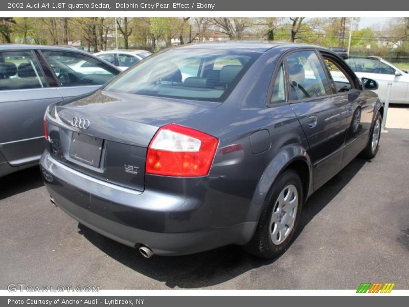 Dolphin Grey Pearl Effect / Ebony 2002 Audi A4 1.8T quattro Sedan