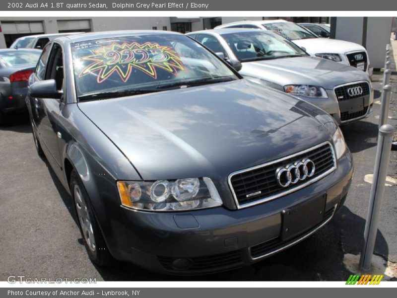 Dolphin Grey Pearl Effect / Ebony 2002 Audi A4 1.8T quattro Sedan