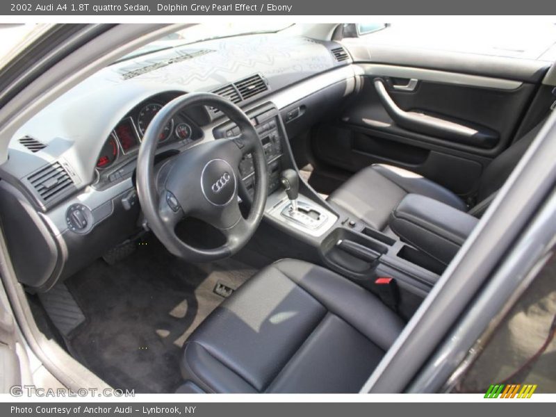 Dolphin Grey Pearl Effect / Ebony 2002 Audi A4 1.8T quattro Sedan