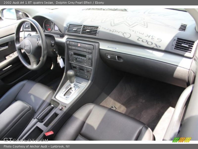 Dolphin Grey Pearl Effect / Ebony 2002 Audi A4 1.8T quattro Sedan