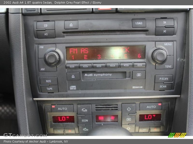 Dolphin Grey Pearl Effect / Ebony 2002 Audi A4 1.8T quattro Sedan