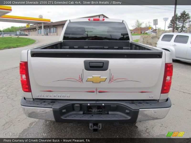 Silver Birch Metallic / Ebony 2008 Chevrolet Silverado 1500 Z71 Extended Cab 4x4