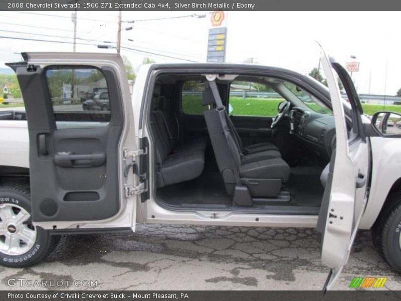 Silver Birch Metallic / Ebony 2008 Chevrolet Silverado 1500 Z71 Extended Cab 4x4