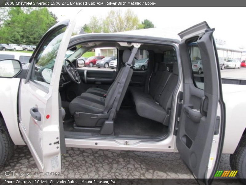 Silver Birch Metallic / Ebony 2008 Chevrolet Silverado 1500 Z71 Extended Cab 4x4