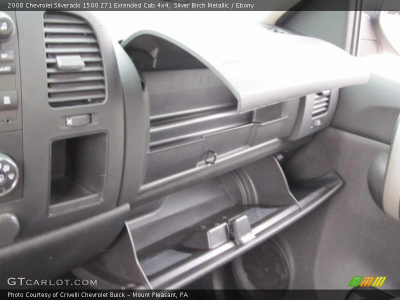 Silver Birch Metallic / Ebony 2008 Chevrolet Silverado 1500 Z71 Extended Cab 4x4