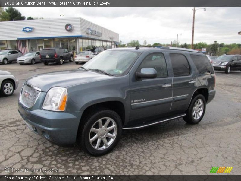 Stealth Gray Metallic / Ebony 2008 GMC Yukon Denali AWD