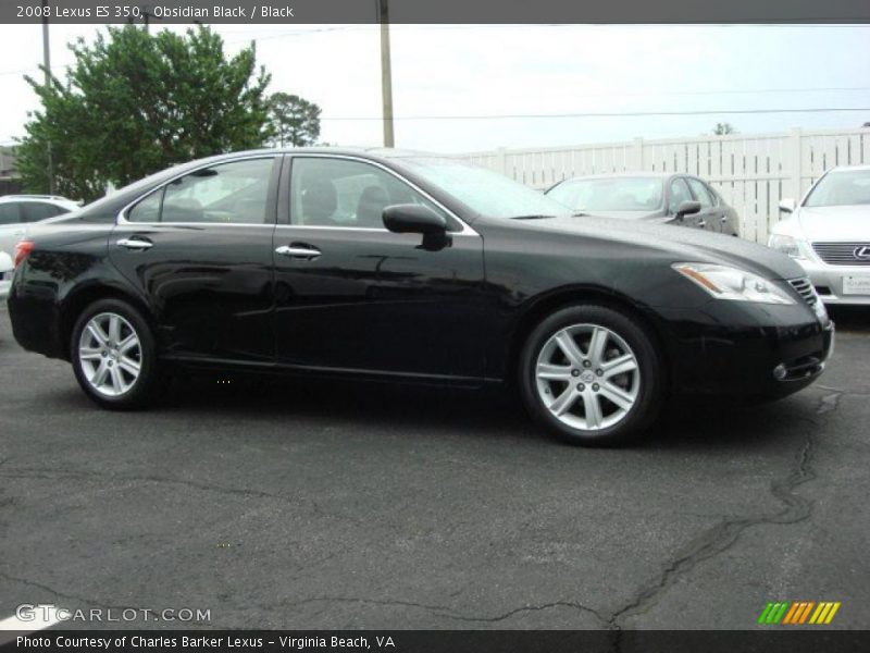 Obsidian Black / Black 2008 Lexus ES 350